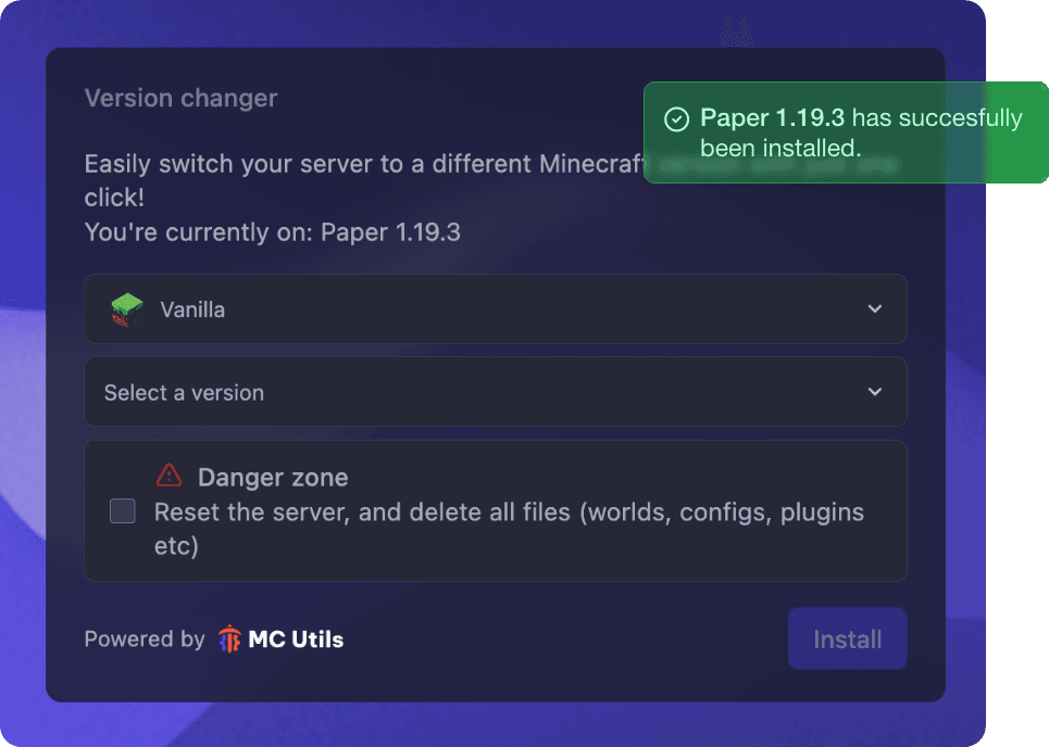 Addon Pack for Pterodactyl