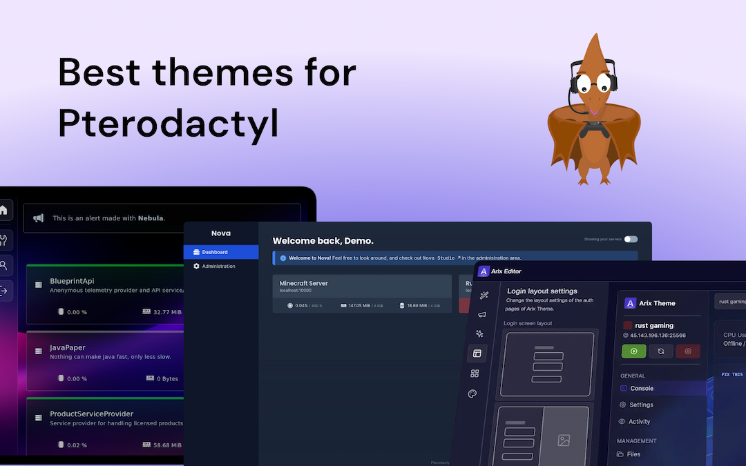 4 Best Pterodactyl Themes