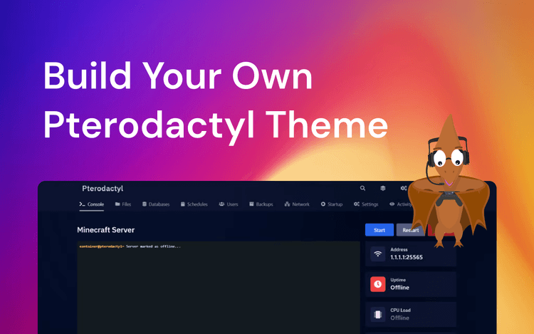 Build Your Own Pterodactyl Theme